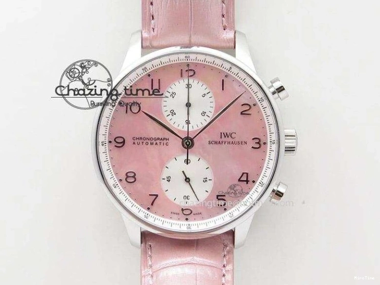 MIROTIME 0127 Lightweight Portuguese Tourbillon IW504602 SS ZF Best Edition Gray Dial on Brown Leather Strap 7177